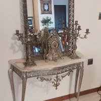 آینه و کنسلول شمعدان و ساعت|بوفه، ویترین، کنسول|تهران, گلستان (شهرک راه آهن)|دیوار
