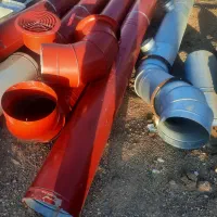 لوله هواکش هود صنعتی گالوانیزه