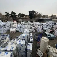 جهانی از شیرآت تانگر ومخرن رنگ سفید در آبی