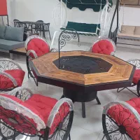 صندلی باغی آتشدان شعله پایین مبل مبلمان هشت ظلعی