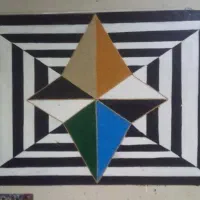 زمین وباغچه طراحی ۳بعدی دیوار