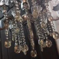 تک لوستر تمام برنزی سیلور ده شعله با طراحی عالی|لوستر و چراغ آویز|همدان, |دیوار