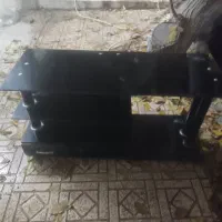 فروش میز شبشه ای سه طبقه دوکشاب