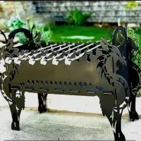 منقل کبابی باربیکیو تاشو پازلی طرح  اژدها