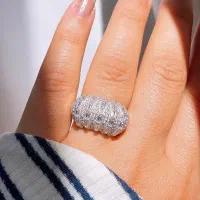 انگشتر جواهر تمام نقره مدل پرنس عین طلا لوکس