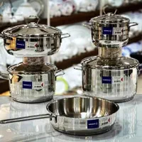 سرویس تمام استیل کرکماز اصل ترکیه 9پارچه قابلمه