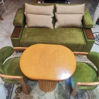 ست مبل تختخوابشو با میز ناهار خوری دونفره