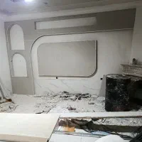 اجرای کناف . pvc . 60*60 . جاtv ونورپردازی