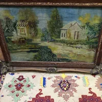 تابلو منظره دستبافت|تابلو فرش|تهران, خانی آباد نو شمالی|دیوار