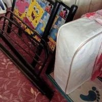 تخت فلزی کودک با تشک درجه یک