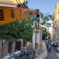 جرثقیل اجاره ای ۷تن دکل بلند وبالابر ۲۲متری|خدمات حمل و نقل|تهران, نیروی هوایی (پیروزی)|دیوار
