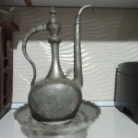 آفتابه و  لگن نقشدار