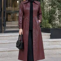 بارونی چرم خالص طبیعی ، برند آمریکایی BROOKS