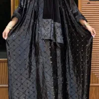 مانتو مخمل کارشده گرم بالا