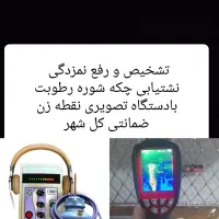 تشخیص رفع نمزدگی نشت یاب چکه رطوبت شوره کن کل مشهد