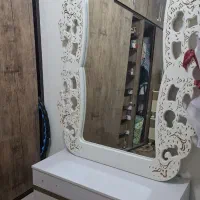 تخت خواب دو نفره چوب راش به همراه تشک|تخت و سرویس خواب|داراب, |دیوار