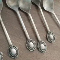 لیوان چای با قاشق .پیوتر نقره کوب|کلکسیون اشیاء عتیقه|رشت, کوی حسینی|دیوار