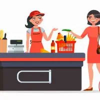 فروشنده سوپر مارکت