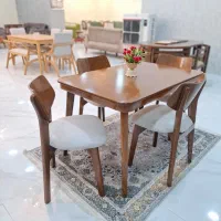 ناهارخوری فلور/تمام راش/پارچه ترک/تضمین کف قیمت|میز و صندلی غذاخوری|شیراز, دوکوهک|دیوار