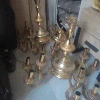 فروش خریدار لوستر آبکاری آینه شمعدان برنزی برنجی