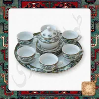 سرویس چای خوری کشمیری مارک هاوار ۱۷ پارچه