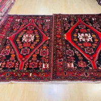 جفت قالیچه ۳ متری ساوه رنگ گیاهی
