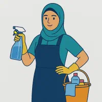 نیروی نظافت خانگی منظم و قابل اعتماد