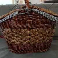 سبد پیک نیک مسافرتی حصیری