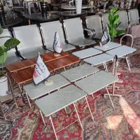 میز جلو مبلی تاشو مدل چمدونی پایه فلزی