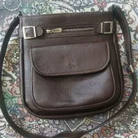 کیف چرم قهوه ای
