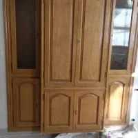 ویترین و کمد دیواری چوبی