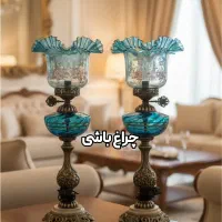 چراغ پایه آنتیک لب چین دنسی|صنایع دستی و سایر لوازم تزئینی|تهران, شوش (باغ آذری)|دیوار