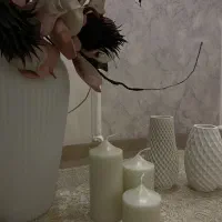 شمع استوانه ای و قلمی