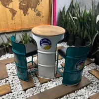 ست میز و صندلی کم جا ( بشکه ای -دو نفره و سه نفره)|کافی‌شاپ و رستوران|هشتگرد, هشتگرد قدیم|دیوار