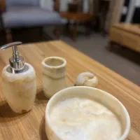 ست سرویس بهداشتی سنگ مرمر نو با کارتن|لوازم سرویس بهداشتی|مشکیندشت, |دیوار