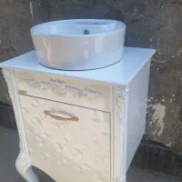 روشویی کابینتی با سنگ