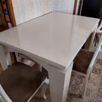 میز غذاخوری ۵ نفره سفید