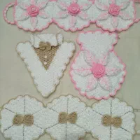 سرویس عروس لیف واسکاج همه مدل|سفره، حوله، دستمال آشپزخانه|مشهد, طرق|دیوار