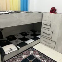 تخت خواب دوطبقه چوبی|تخت و سرویس خواب|پرند, فاز ۶|دیوار