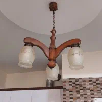 لوستر و دیوارکوب چوبی