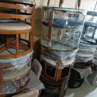 میز غذا خوری کم جا چوبی فلزی سفارشی|میز و صندلی غذاخوری|زنجان, |دیوار