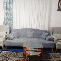 مبل ۷ نفره در حد نو با میز عسلی تربت جام بزد