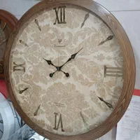 ساعت دیواری تمام چوب صفحه کاغذ دیواری جدید سایز80