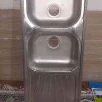 فروش فوری سینک ظرفشویی دوقلو استیل لبرز|مصالح و تجهیزات ساختمان|تربت جام, حافظ|دیوار