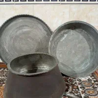 دیگ و تشت و سینی مسی قدیمی