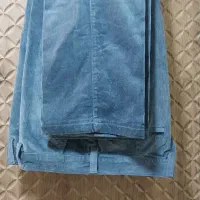 شلوارمخمل آبی نو