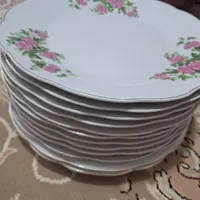 بشقاب چینی گل قرمزی|ظروف سرو و پذیرایی|اصفهان, شفق|دیوار