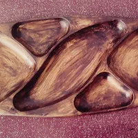 ظروف پذیرایی سنگ مصنوعی با طرح چوب بینظیر|ظروف سرو و پذیرایی|ارژن, |دیوار