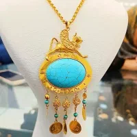 سوزن طلا و سه عدد گردنی قوچ|جواهرات|یاسوج, |دیوار