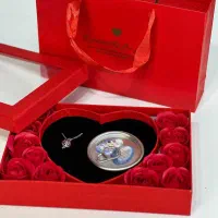 باکس گل مروارید عشق قرمز